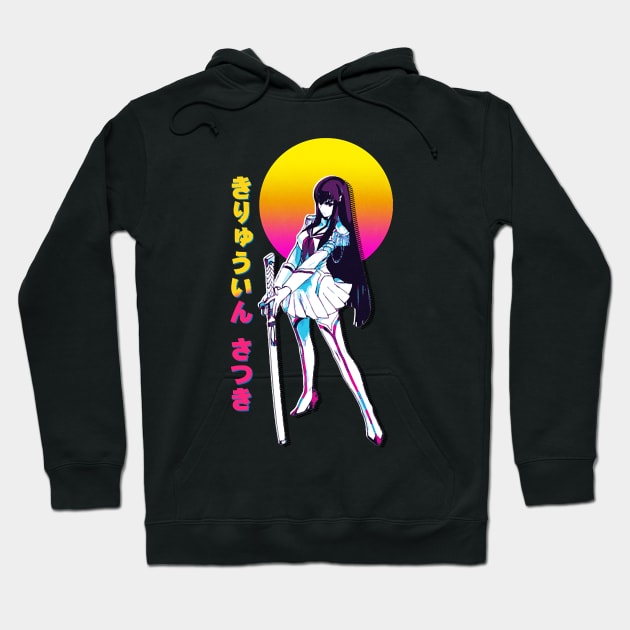 Satsuki Kiryuin Kill la Kill  Anime Vaporwave Hoodie by BurrolaDiore89